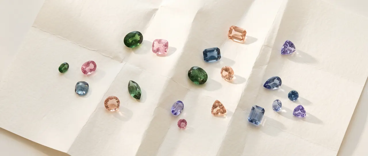 Loose stones laid out on the bench